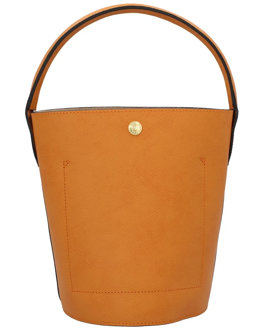 Longchamp pure Small Leather Bucket Bag