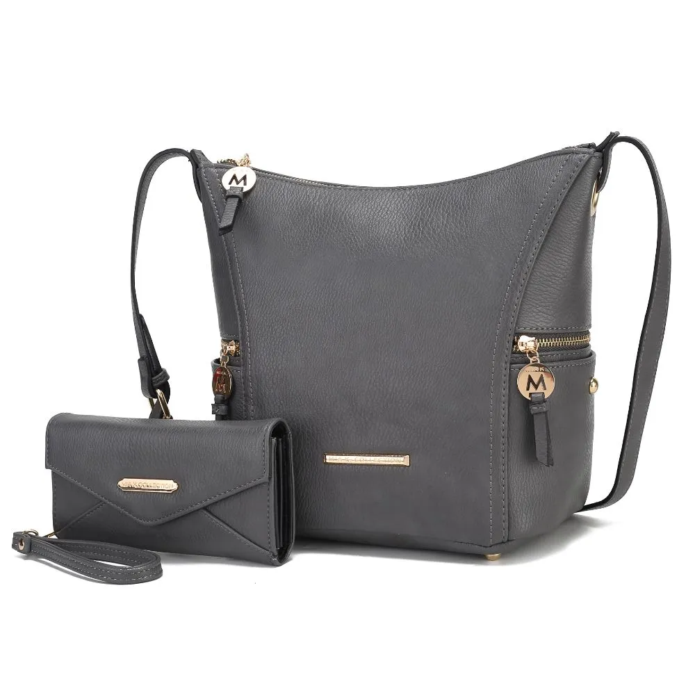 Lux Hobo Bag with Wallet- 2 pcs