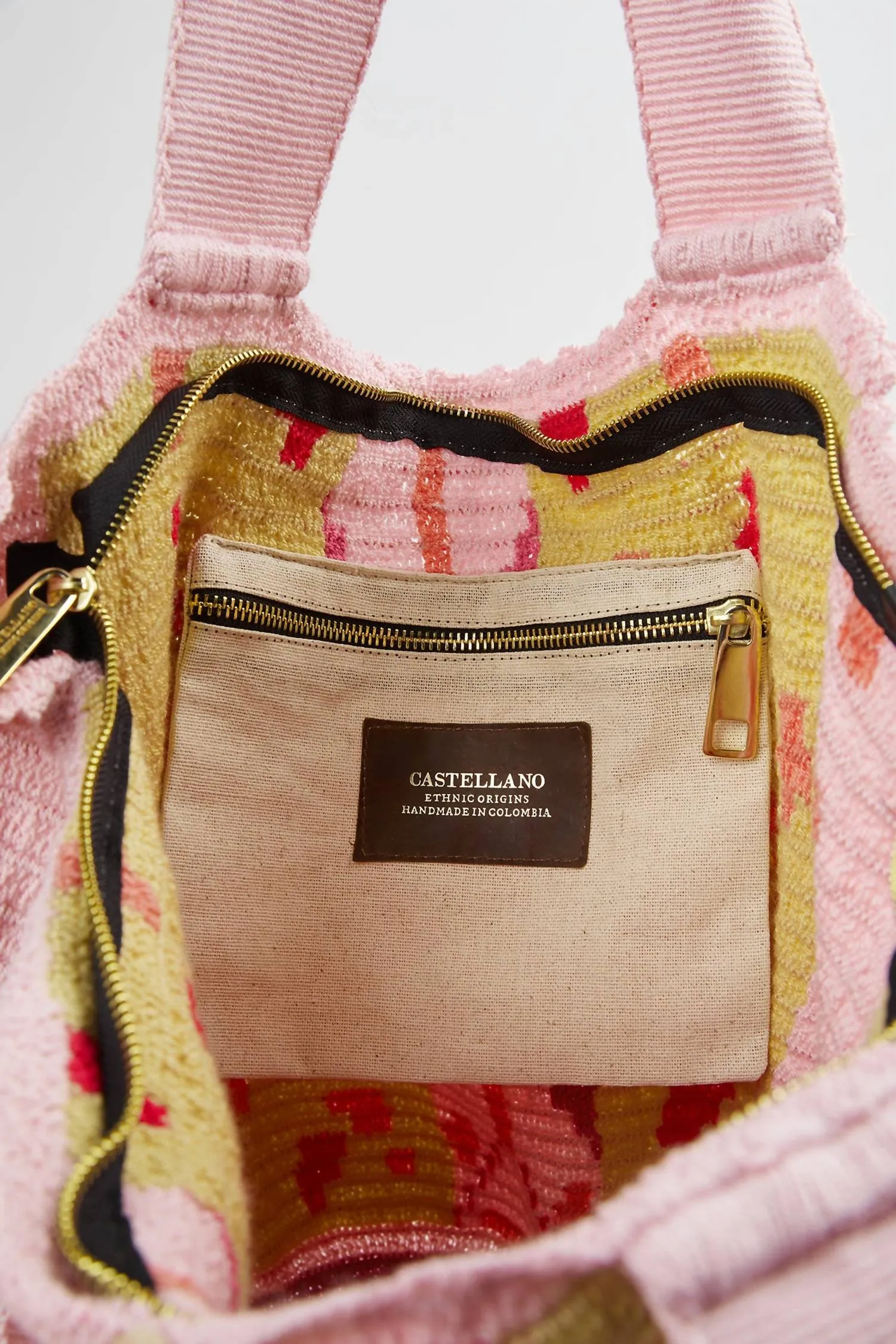 Maleiwa Handmade Tote Bag In Pink/red