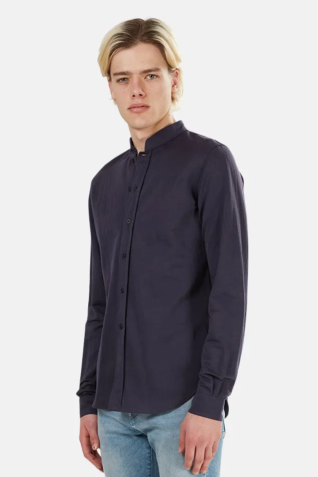 Mandarin Button Down Navy