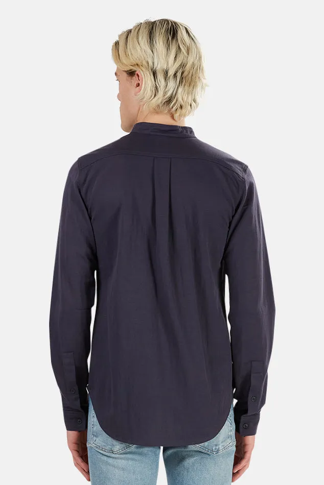 Mandarin Button Down Navy