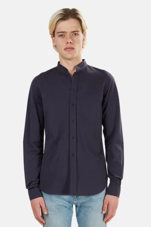 Mandarin Button Down Navy