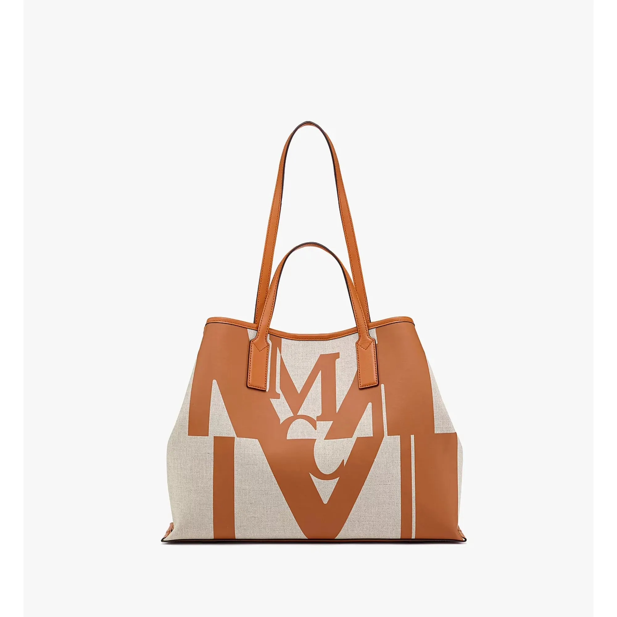 MCM pushes the architectural logo to its limit, causing a deep glitch in the classic