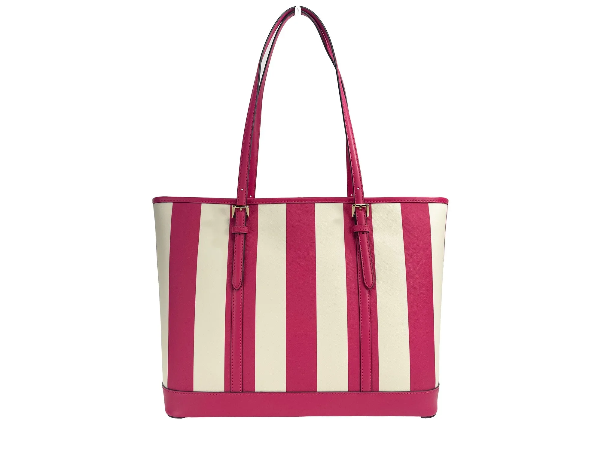 Michael Kors Jet Set Travel Large TZ Shoulder PVC Tote Bag Purse Women's pink