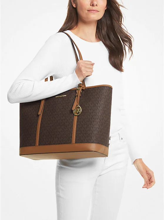 M.I.C.H.A.E.L K.O.R.S Jet Set Travel Small Logo Top-Zip Tote Bag