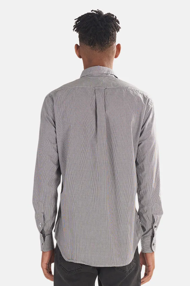 Micro Check Gingham Micro Check Button Down Black