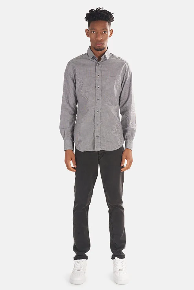 Micro Check Gingham Micro Check Button Down Black