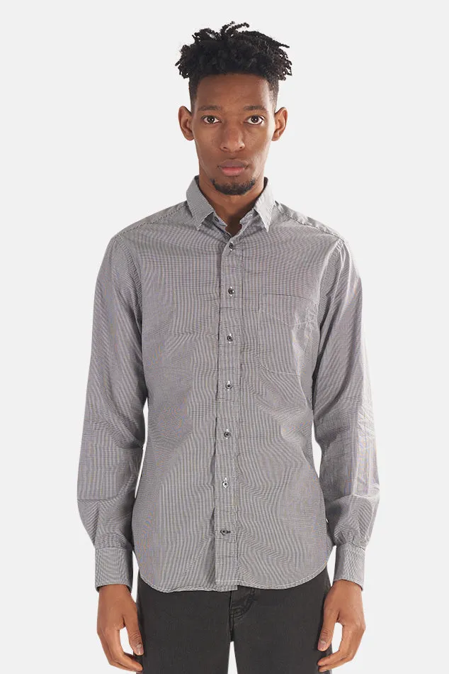 Micro Check Gingham Micro Check Button Down Black