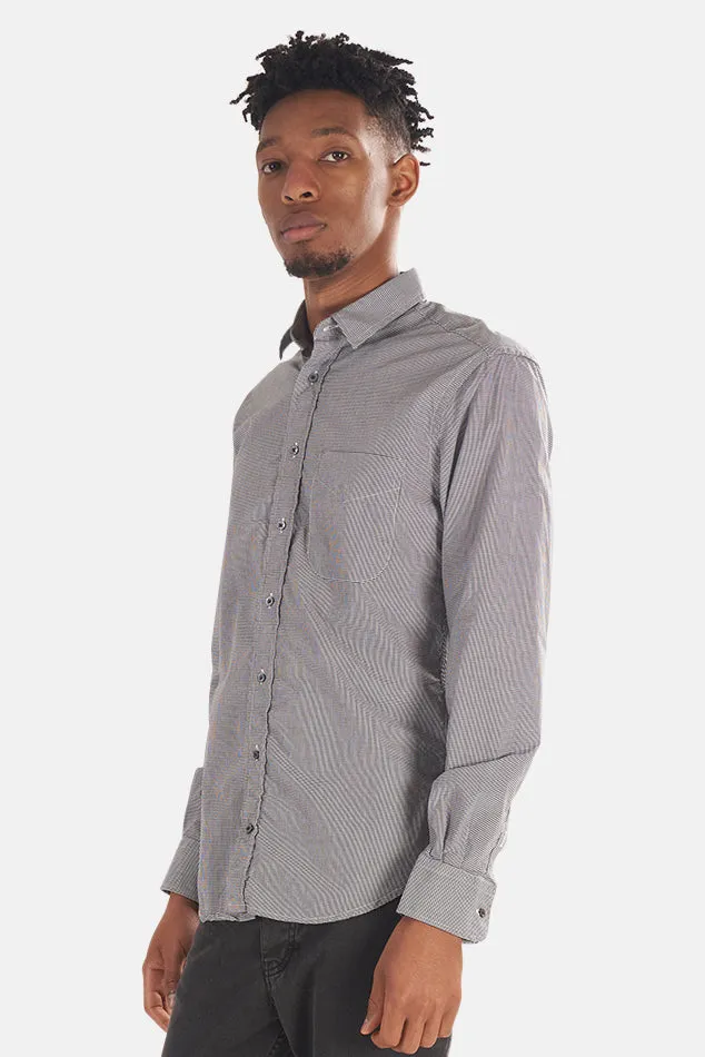 Micro Check Gingham Micro Check Button Down Black