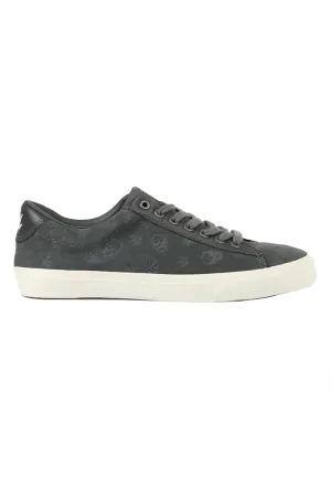 Monogram Suede Low Sneaker Grey