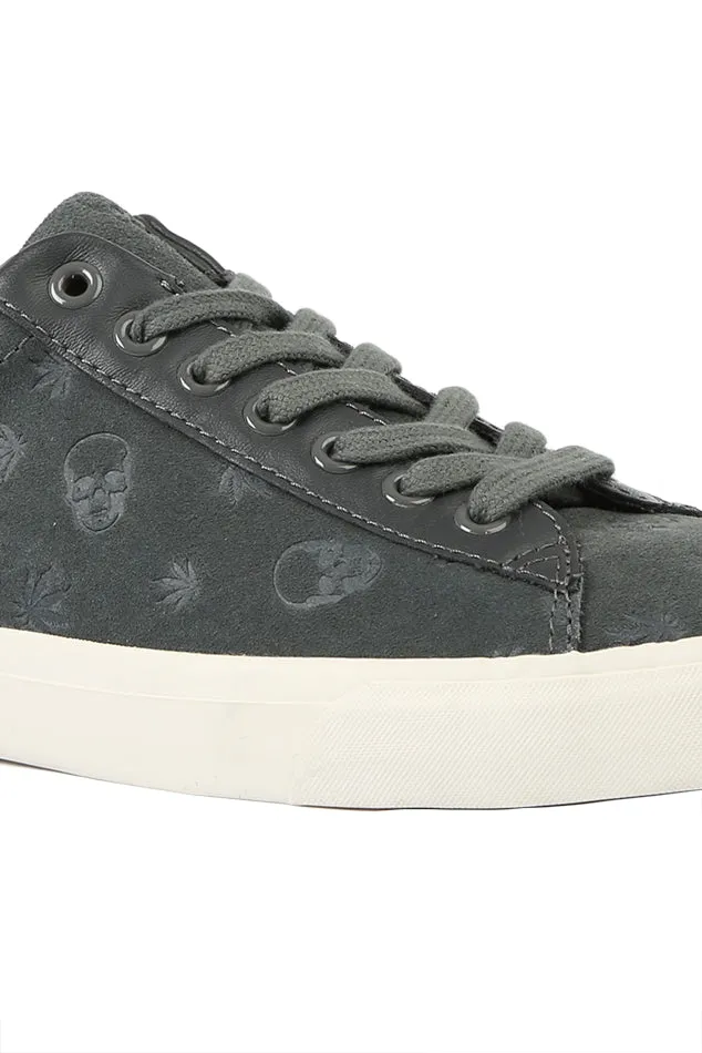Monogram Suede Low Sneaker Grey