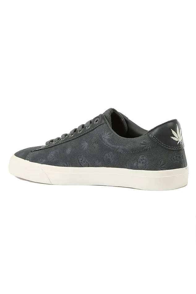 Monogram Suede Low Sneaker Grey
