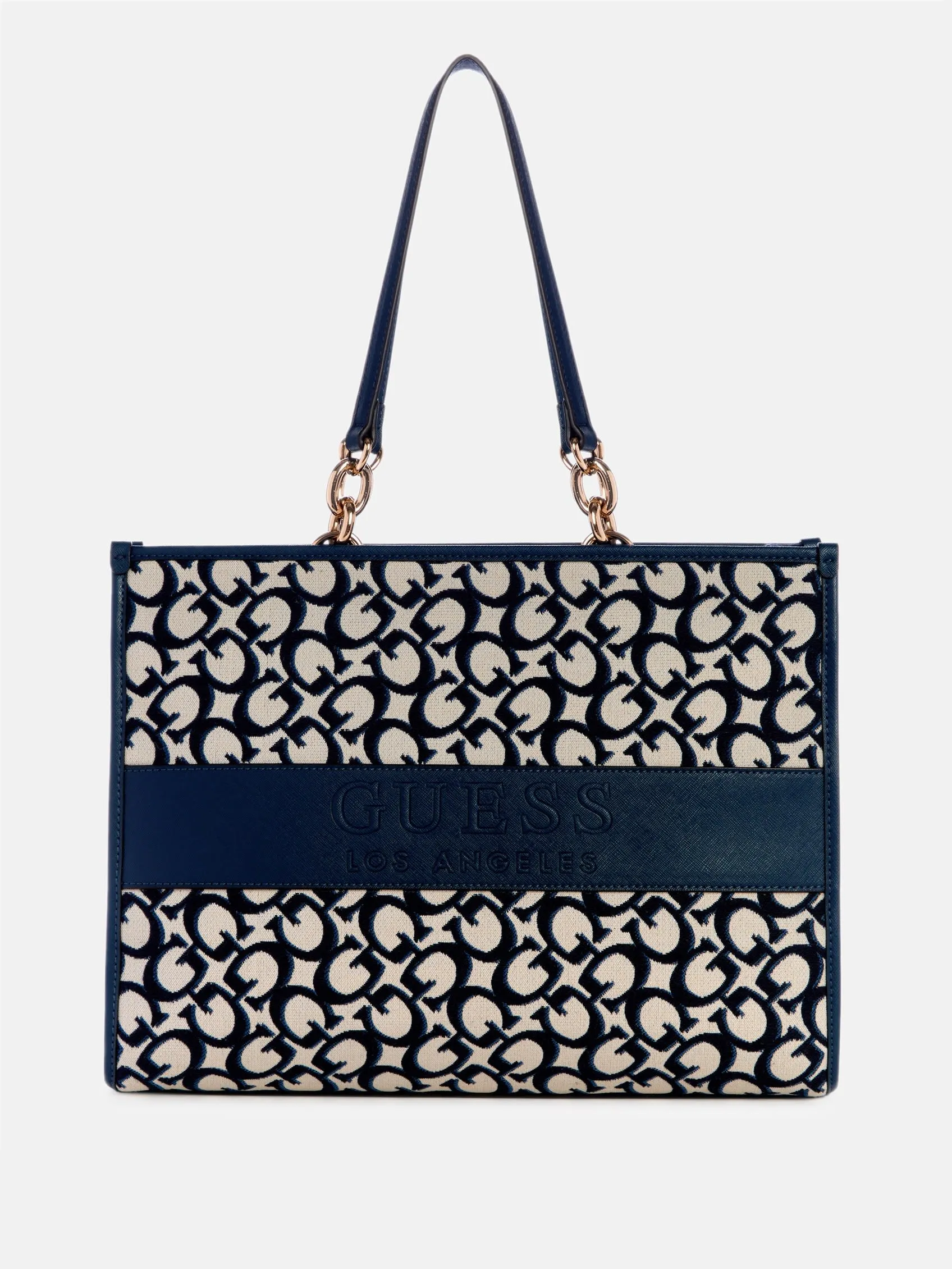 Myrtille Jacquard Logo Tote