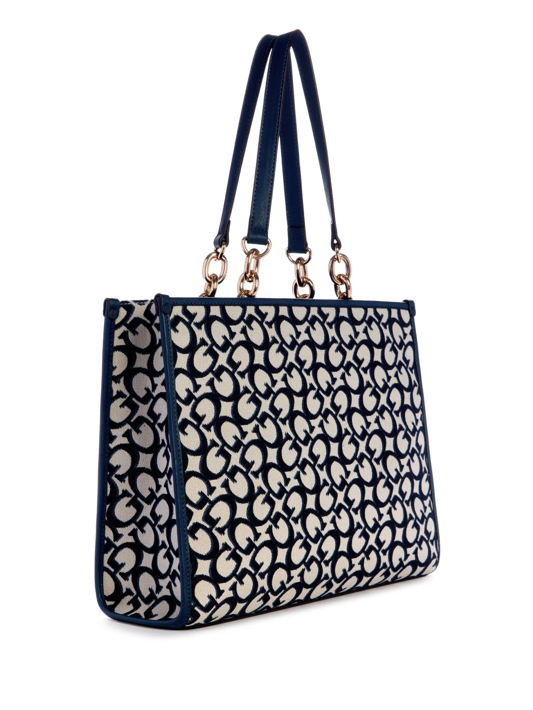 Myrtille Jacquard Logo Tote