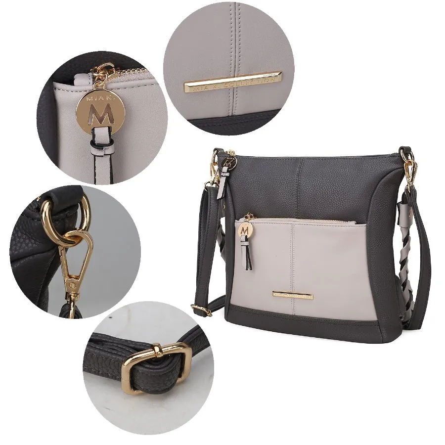 Nala Vegan Color-block Leather Women’s Shoulder Bag