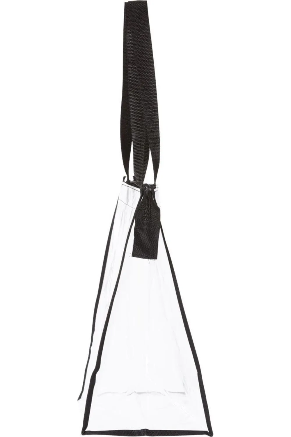 OAD Clear Zippered Tote with Full Gusset
