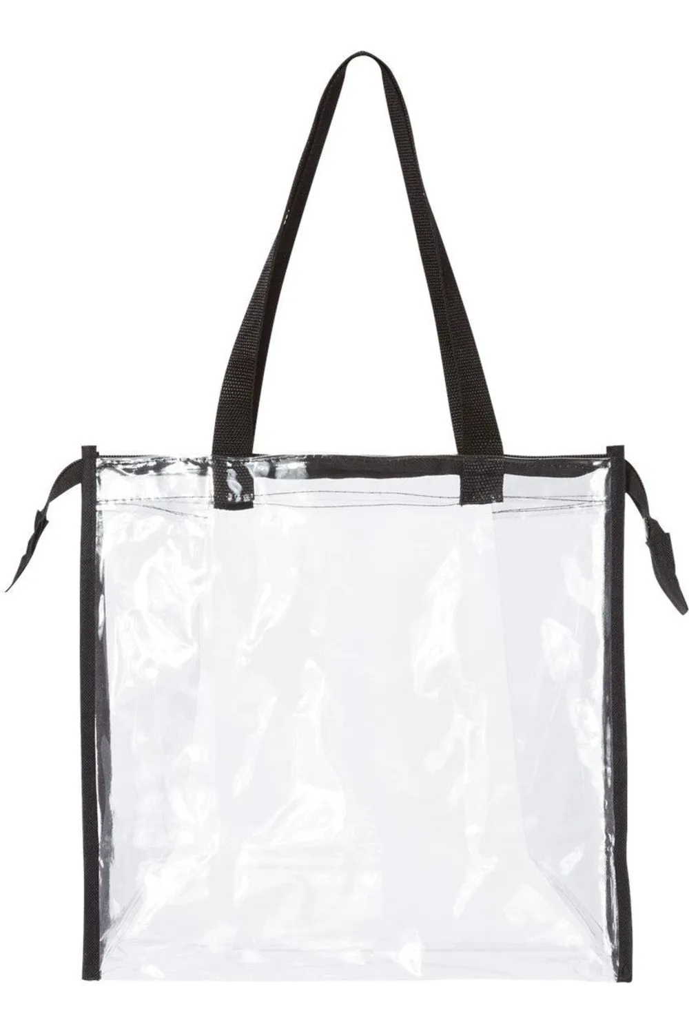OAD Clear Zippered Tote with Full Gusset