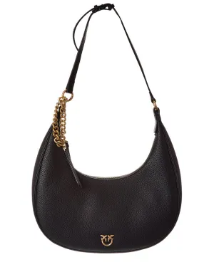 PINKO Large Leather Hobo Bag