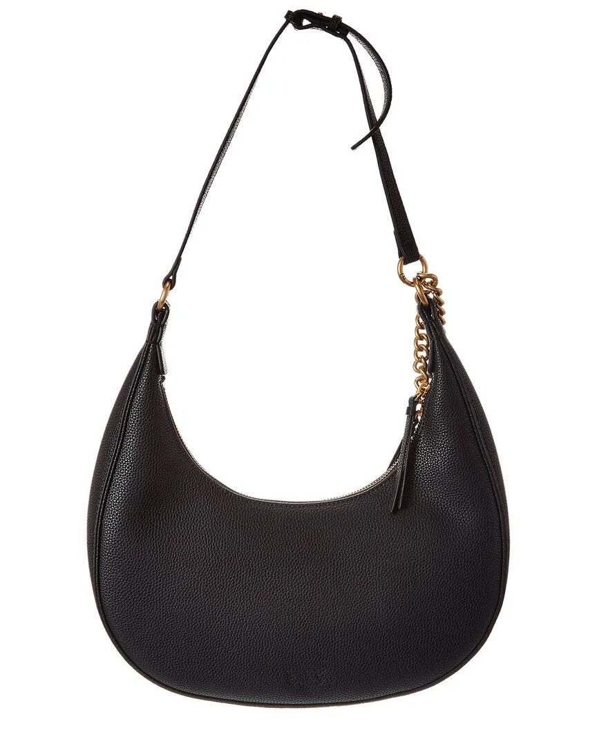 PINKO Large Leather Hobo Bag