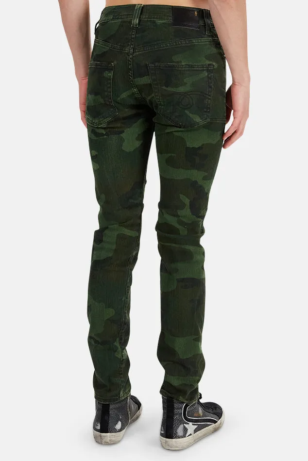 Skate Jean Green Camo