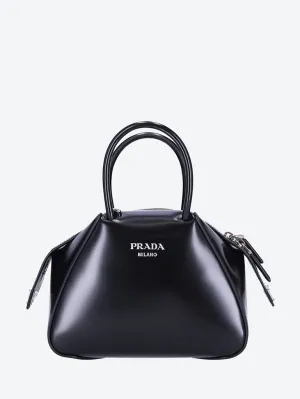 Spazzolato leather handbag
