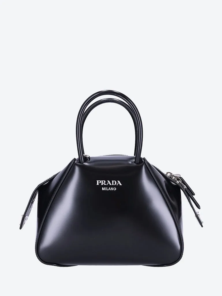 Spazzolato leather handbag