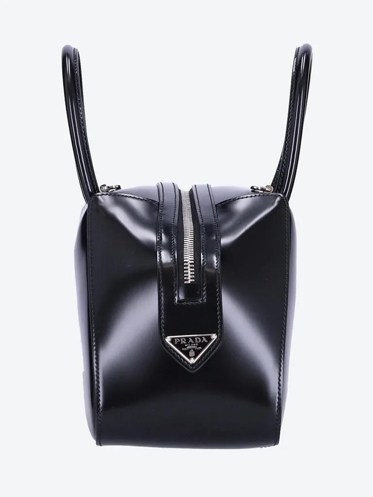 Spazzolato leather handbag