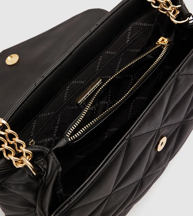 S.T.E.V.E M.A.D.D.E.N Bcoleman Quilted Chain Accent Crossbody Bag
