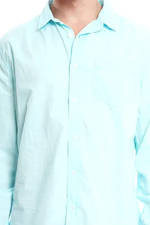 Teal JACHS Paris Poplin Shirt