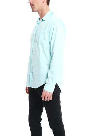 Teal JACHS Paris Poplin Shirt