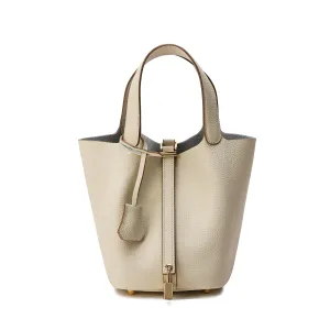 Tiffany & Fred Full-grain Leather Top-Handle Bag