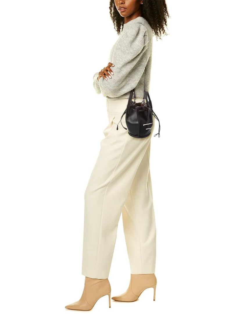 TODs Logo Mini Leather Bucket Bag