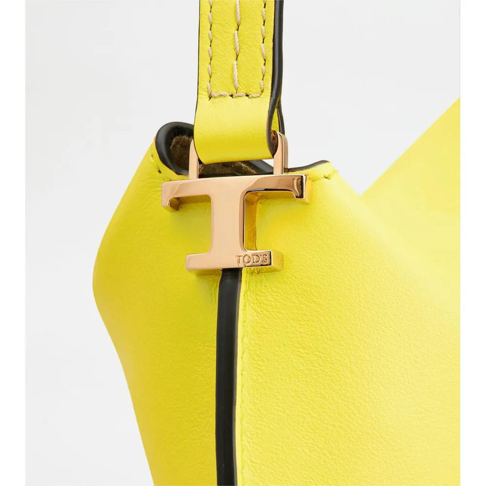 Tod's T Case Hobo Bag in Leather Micro