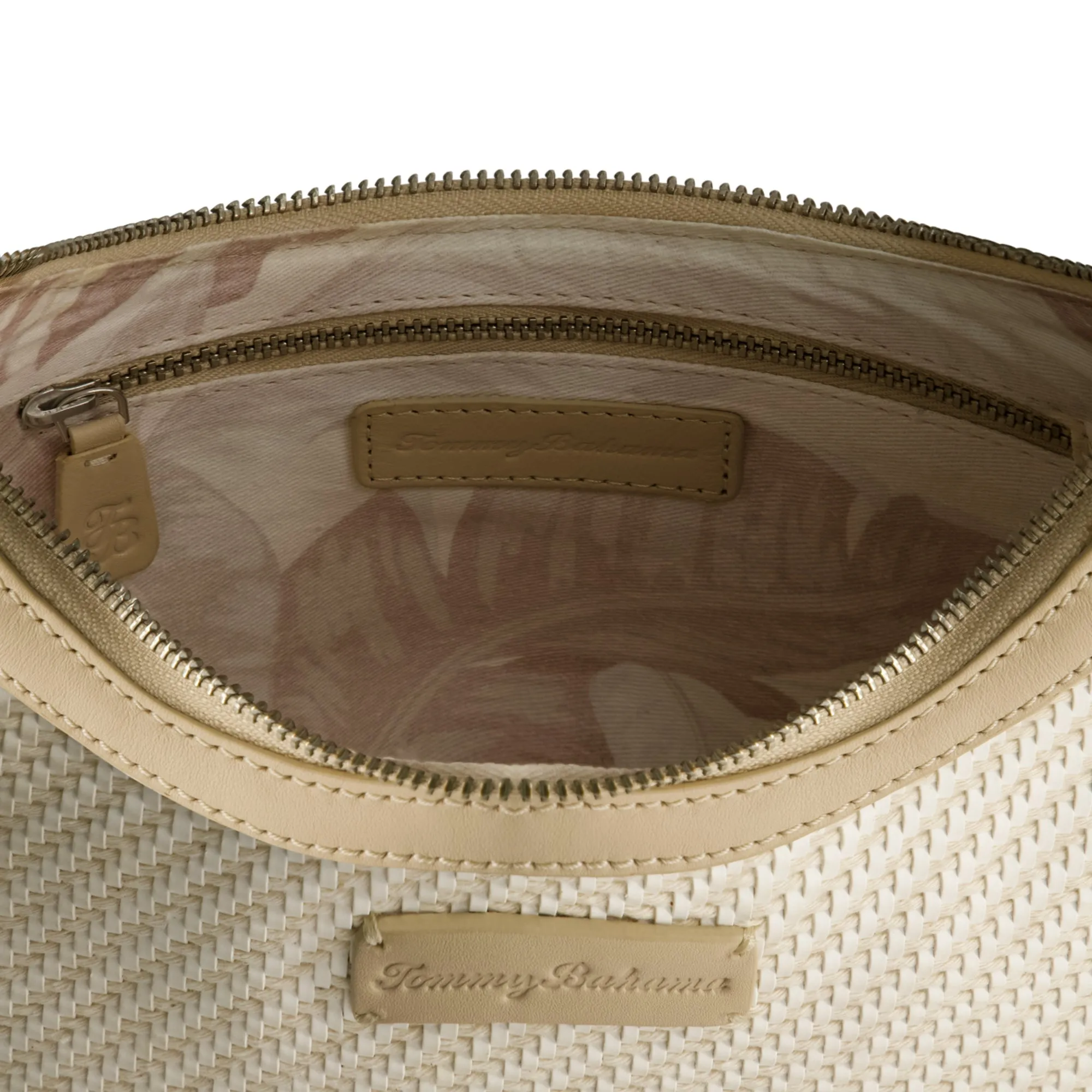 Tommy Bahama Soft Woven Zip-Top Hobo