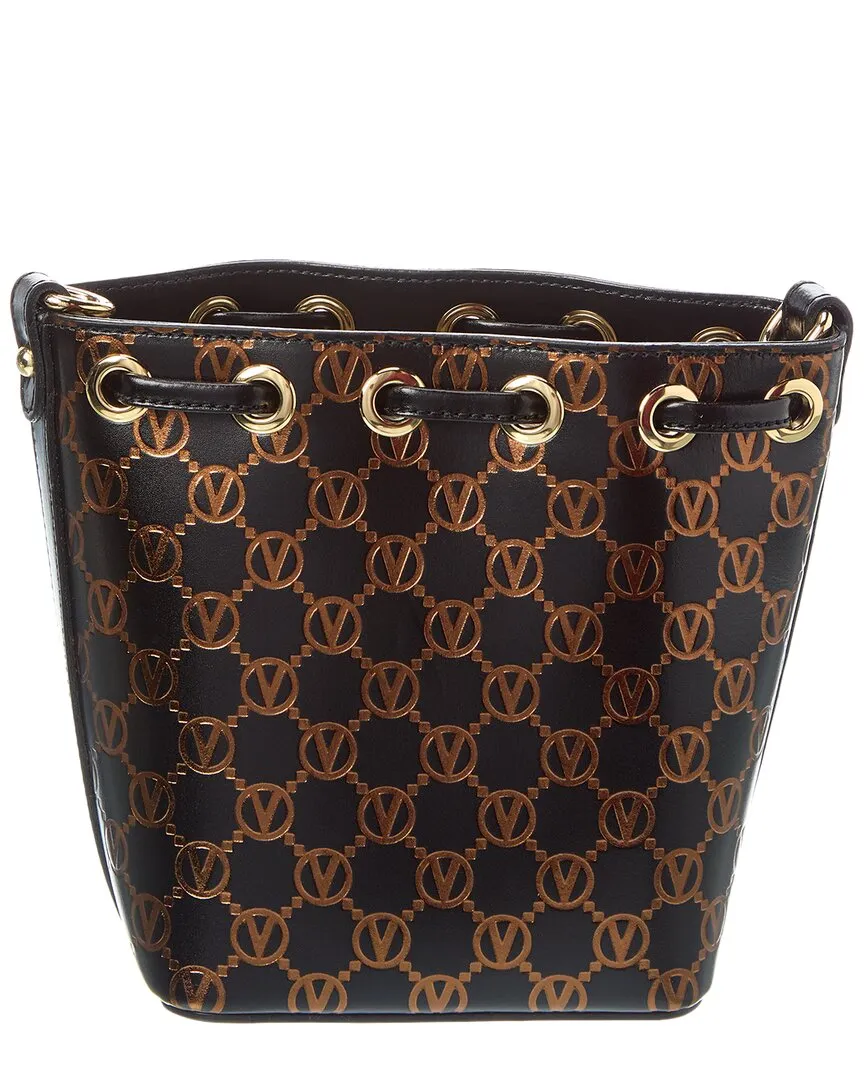 Valentino by Mario Valentino Jules Monogram Leather Bucket Bag