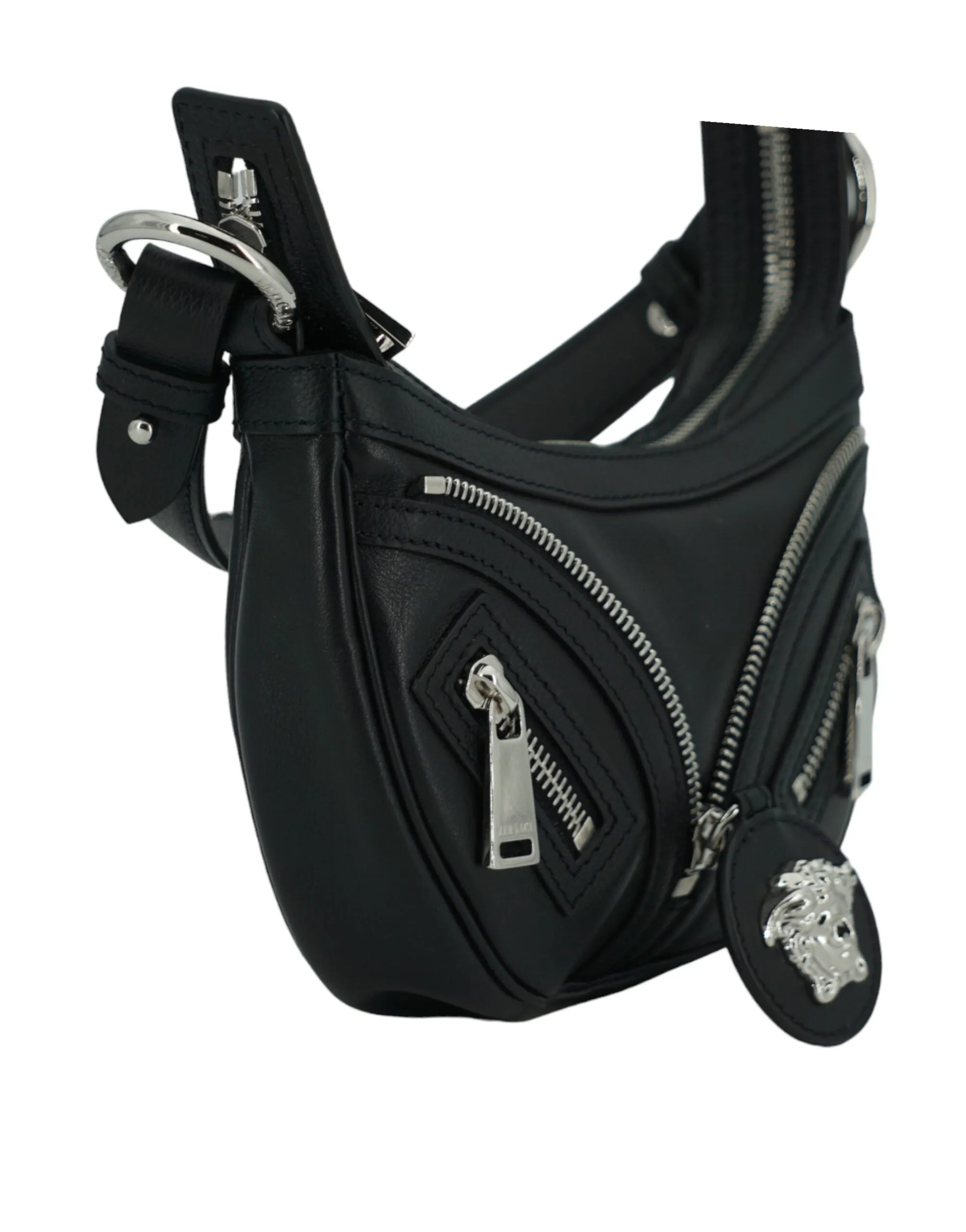 Versace  Calf Leather Hobo Mini Shoulder Women's Bag