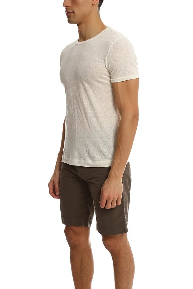 V::Room Linen Jersey Crewneck Tee