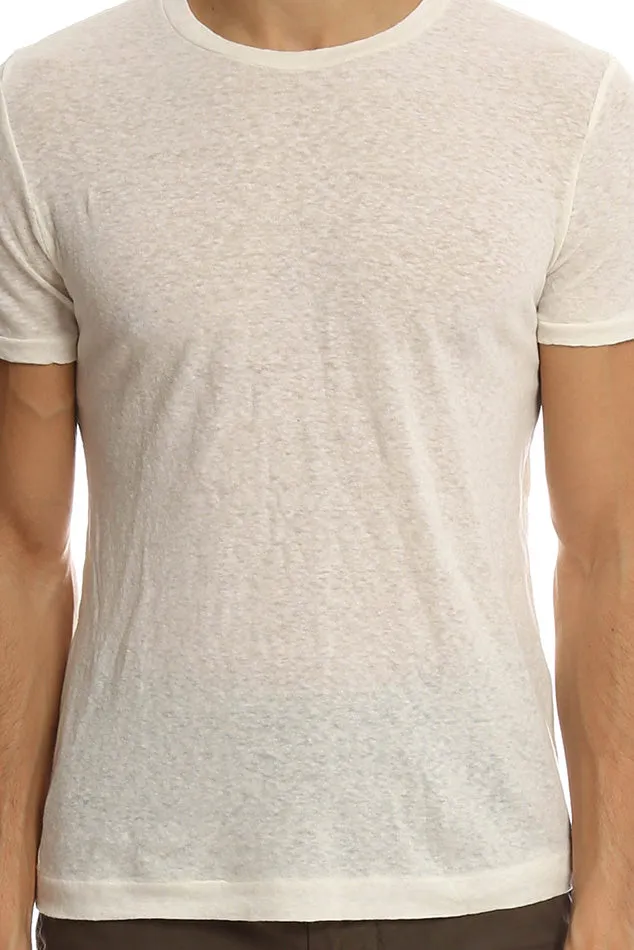 V::Room Linen Jersey Crewneck Tee