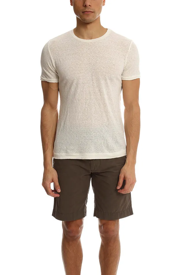 V::Room Linen Jersey Crewneck Tee