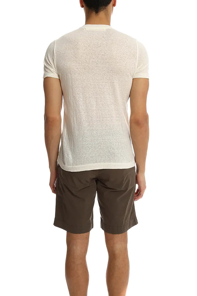 V::Room Linen Jersey Crewneck Tee