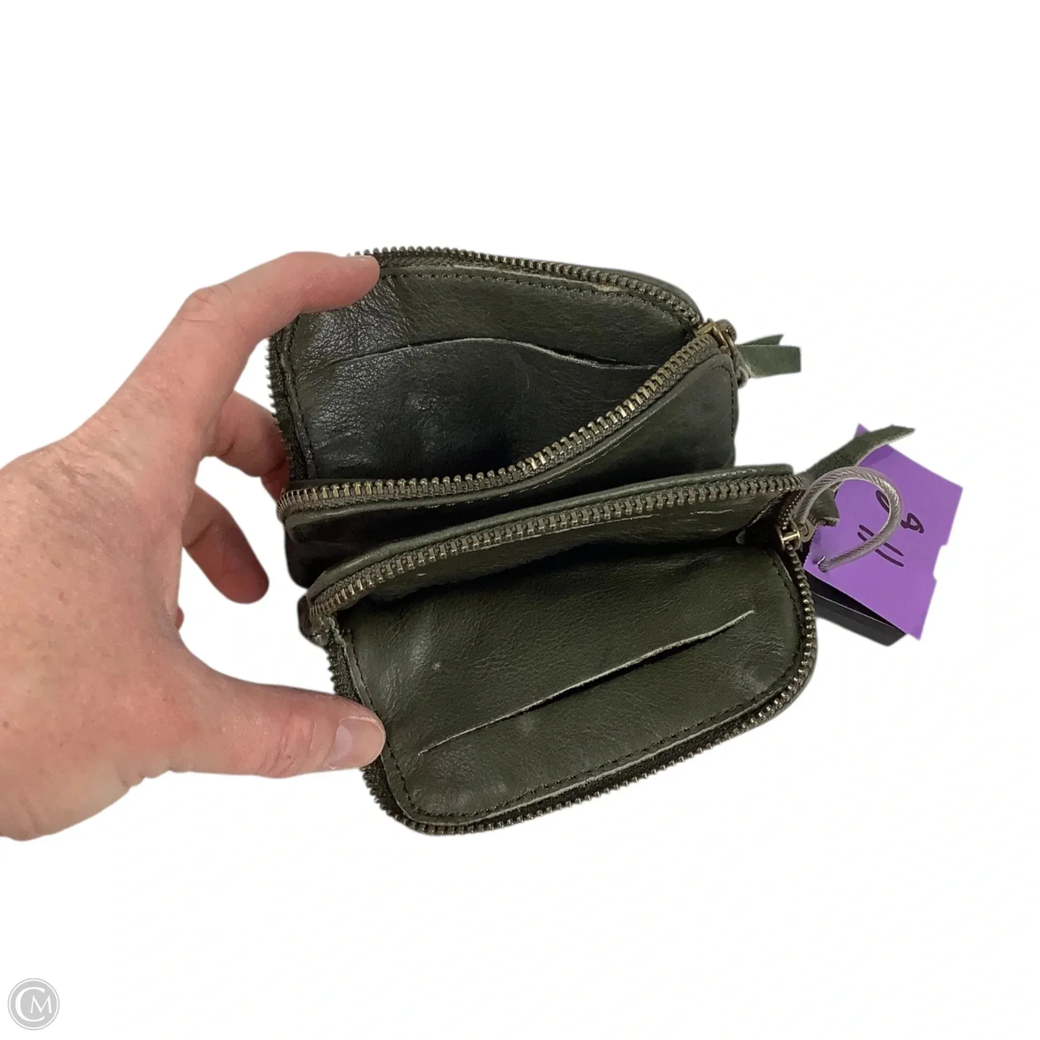 Wallet Leather By Cmc, Size: Small