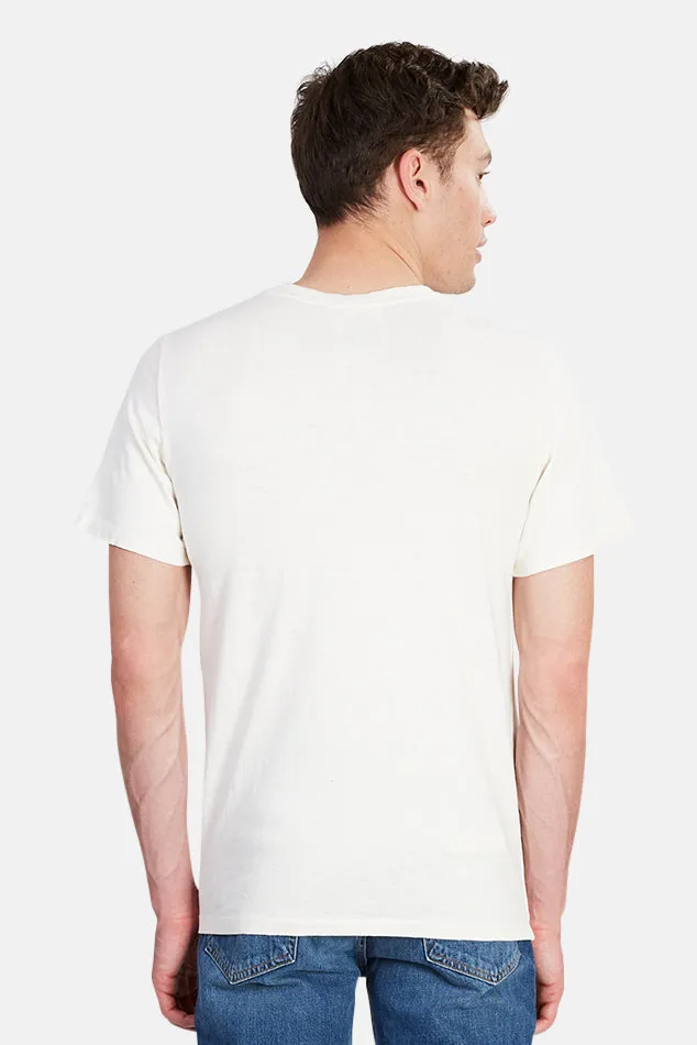 Washed White Jungmaven Baja Pocket Tee