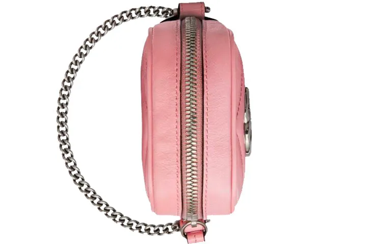 (WMNS) Gucci Marmont Series Leather Bag MIni-Size Pink 598597-DTDCP-5815