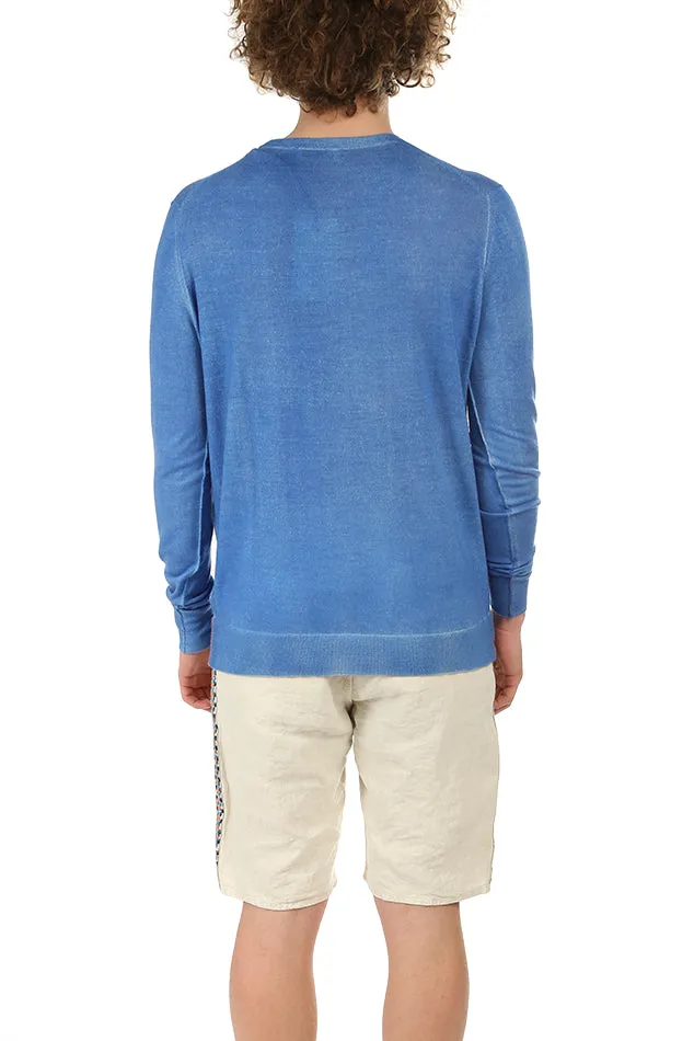 Wool Cashmere Sweater Sky Blue